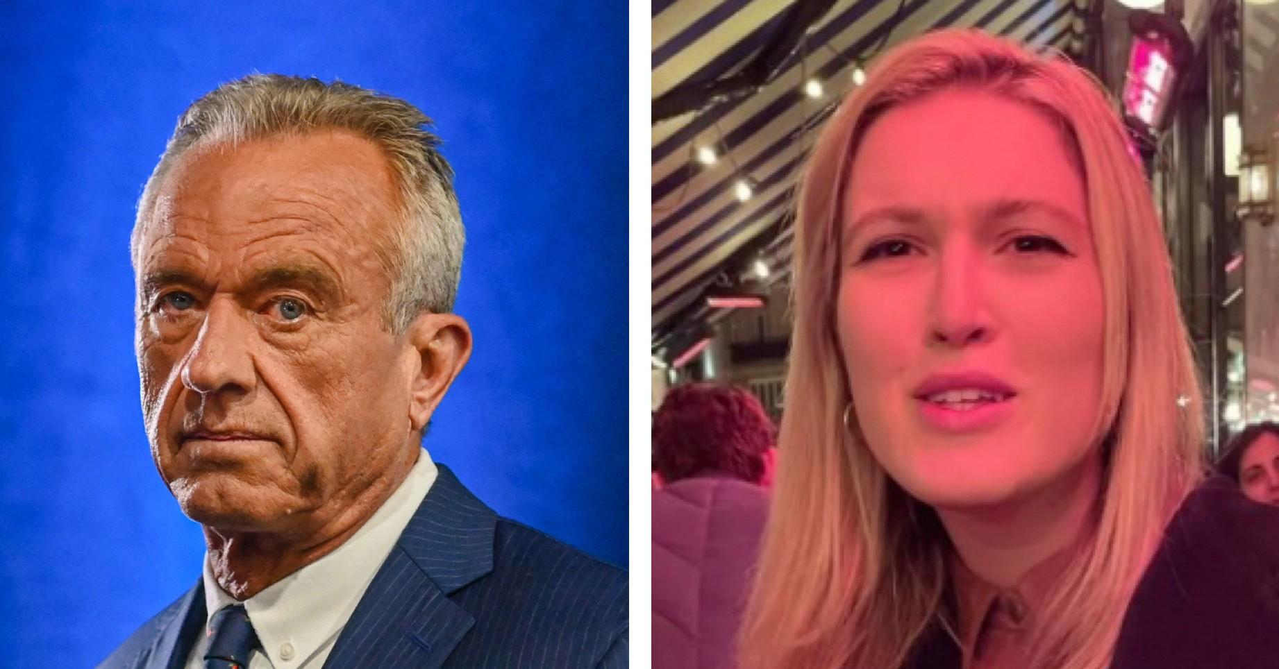 Composite photo of Robert F. Kennedy Jr. and Olivia Nuzzi. 