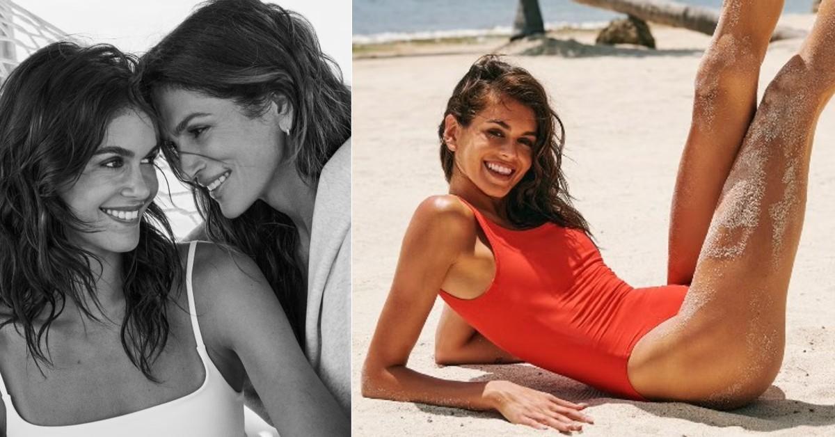 Photo of Cindy Crawford with Kaia Gerber a solo photo of Kaia Gerber