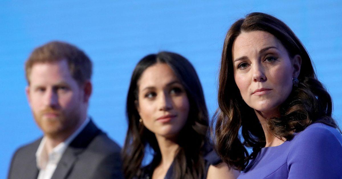 Photo of Kate Middleton, Meghan Markle and Prince Harry