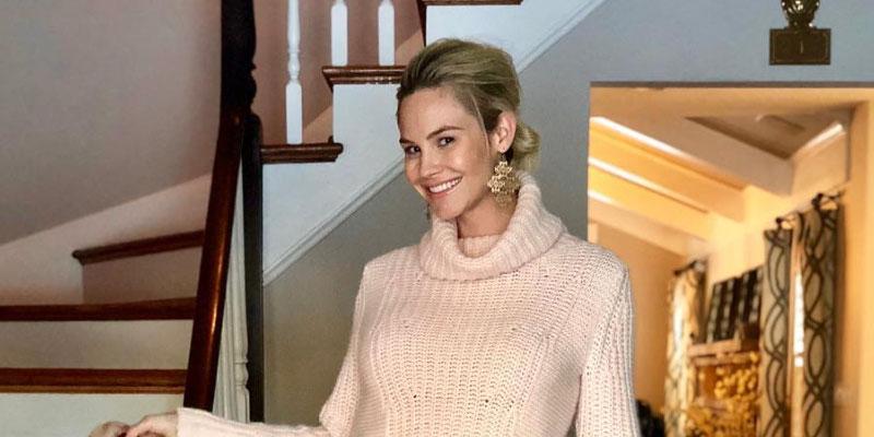 Meghan King Edmonds Posing In Stairwell Police